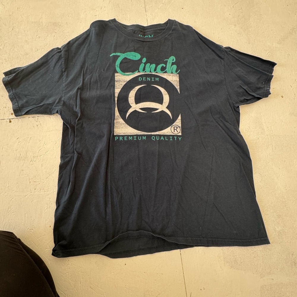 Cinch Black Graphic Tee for Men